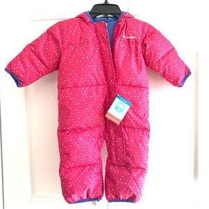 New down feather babies Columbia snowsuit